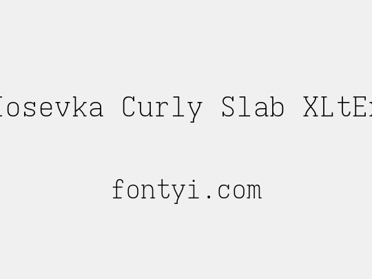 Iosevka Curly Slab XLtEx