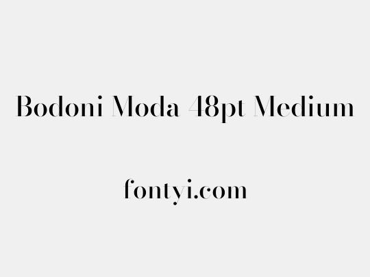 Bodoni Moda 48pt Medium