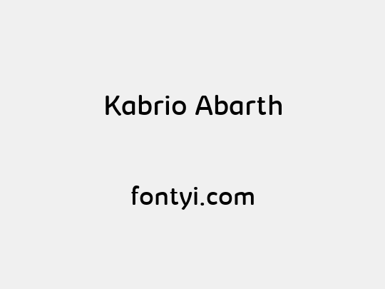 Kabrio Abarth