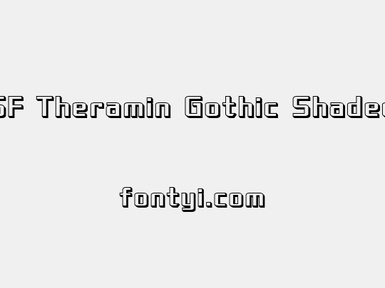 SF Theramin Gothic Shaded