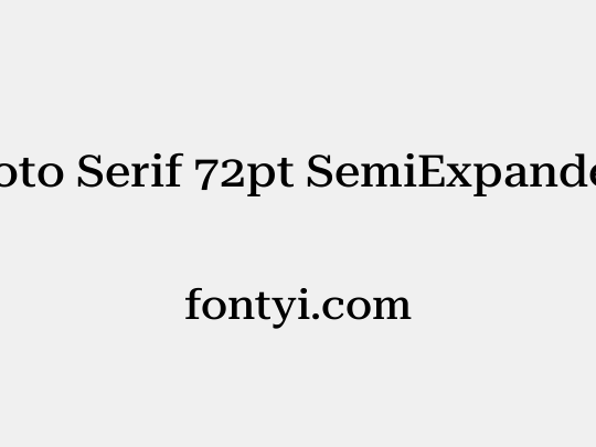 Roboto Serif 72pt SemiExpanded Medium