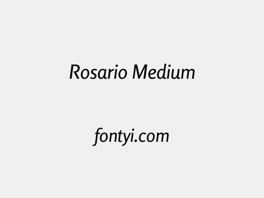 Rosario Medium