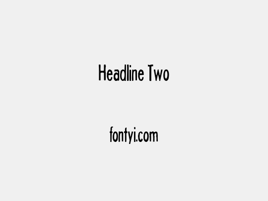 Headline Two