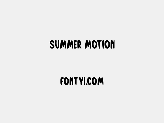 Summer Motion