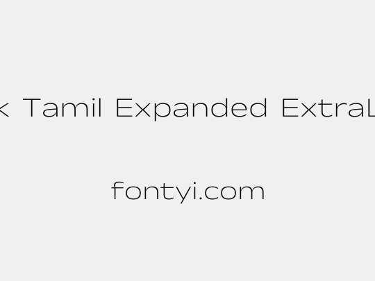 Anek Tamil Expanded ExtraLight
