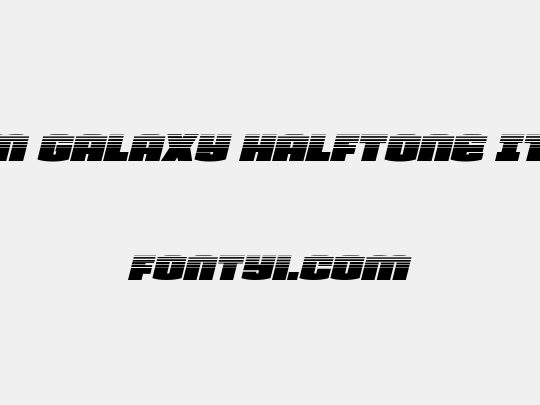 Team Galaxy Halftone Italic