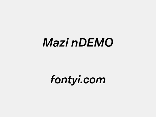 Mazi nDEMO