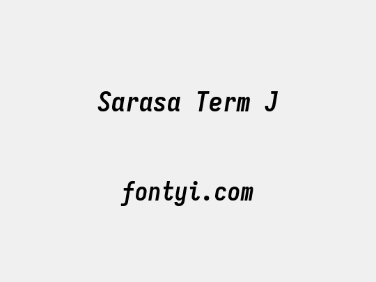 Sarasa Term J