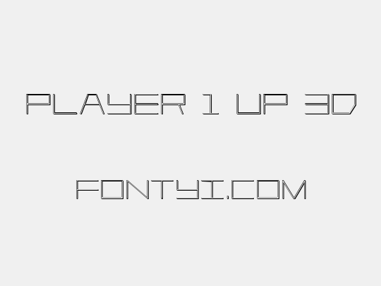 Player 1 Up 3D