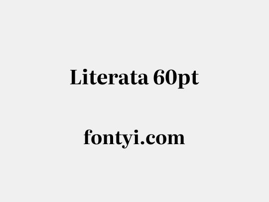 Literata 60pt