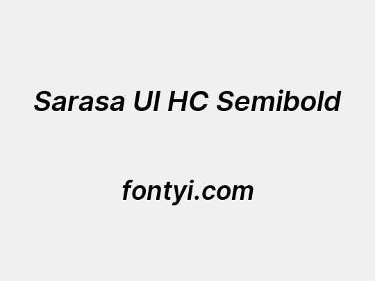 Sarasa UI HC Semibold