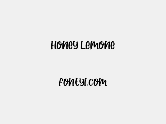 Honey Lemone