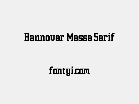 Hannover Messe Serif