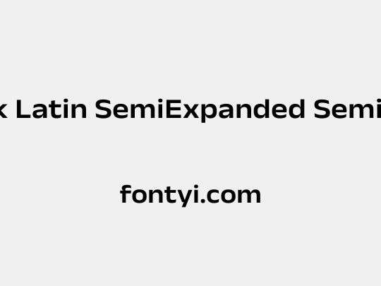 Anek Latin SemiExpanded SemiBold