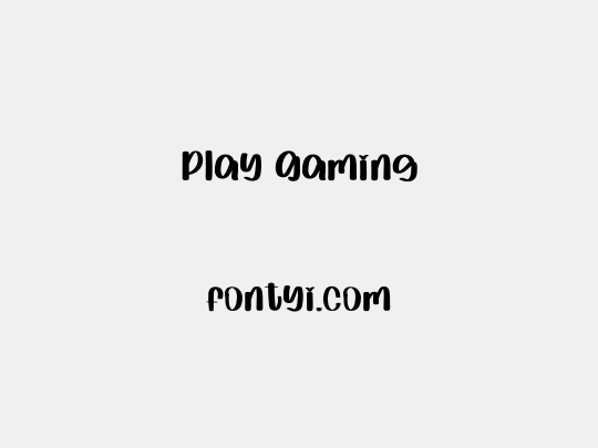 Play Gaming