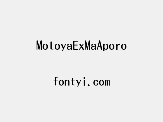 MotoyaExMaAporo