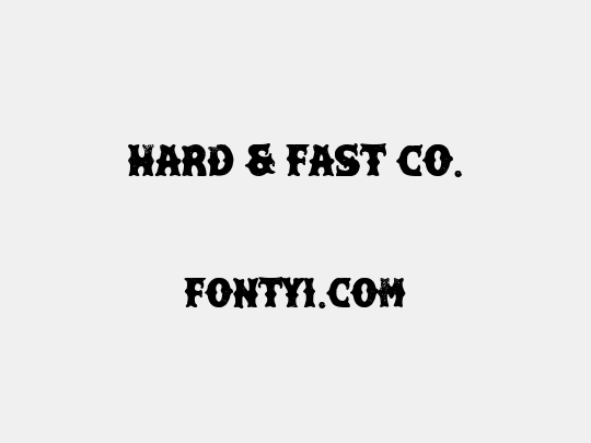 Hard & Fast Co.