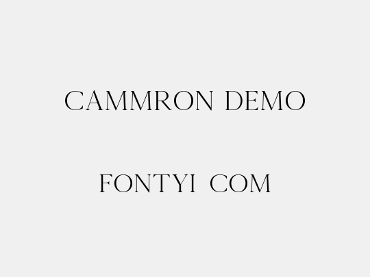 Cammron Demo