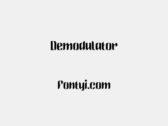 Demodulator