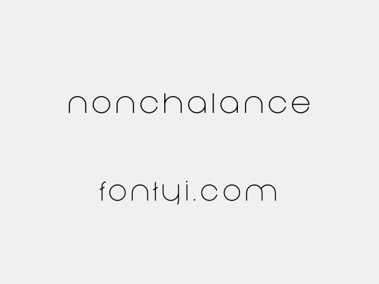 Nonchalance