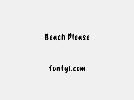 Beach Please