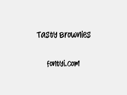 Tasty Brownies
