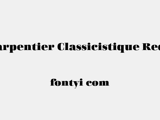 Charpentier Classicistique Reduced