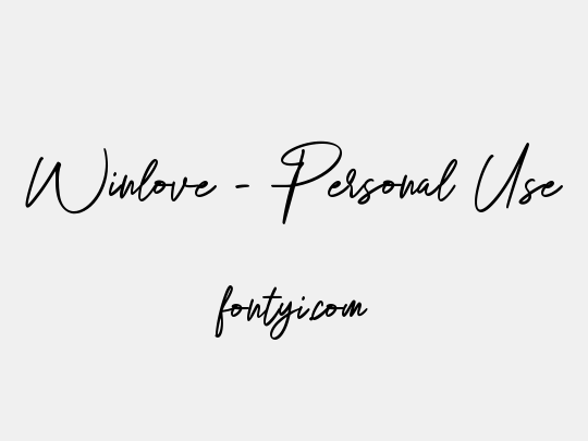 Winlove - Personal Use