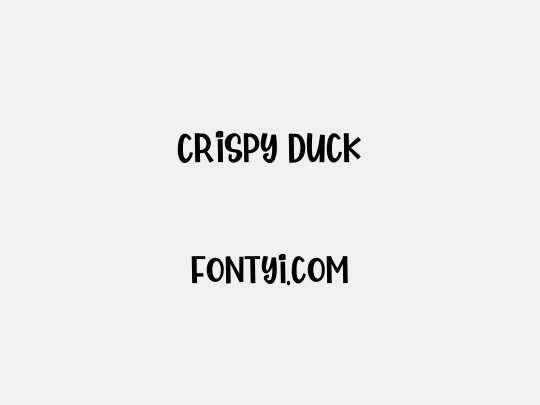 Crispy Duck