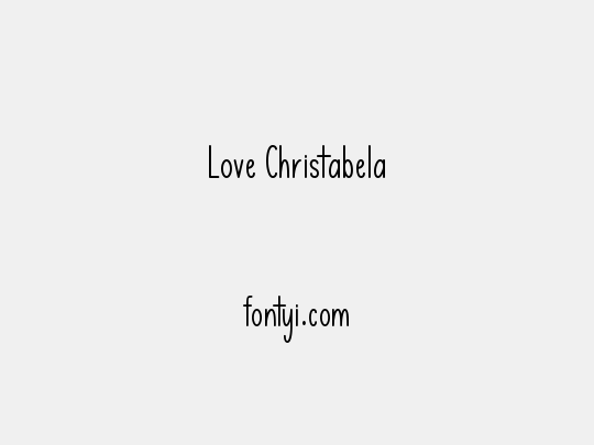 Love Christabela