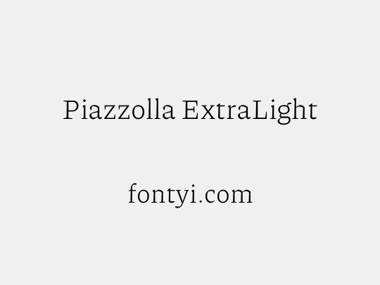 Piazzolla ExtraLight