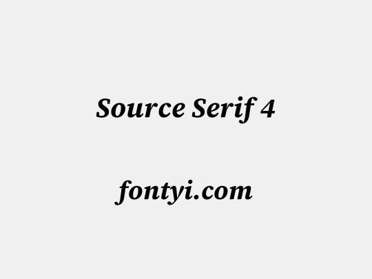 Source Serif 4