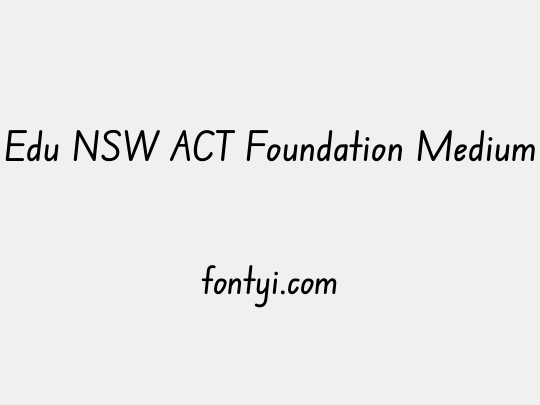 Edu NSW ACT Foundation Medium