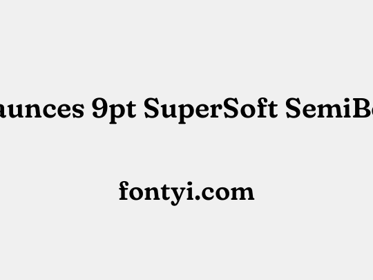 Fraunces 9pt SuperSoft SemiBold