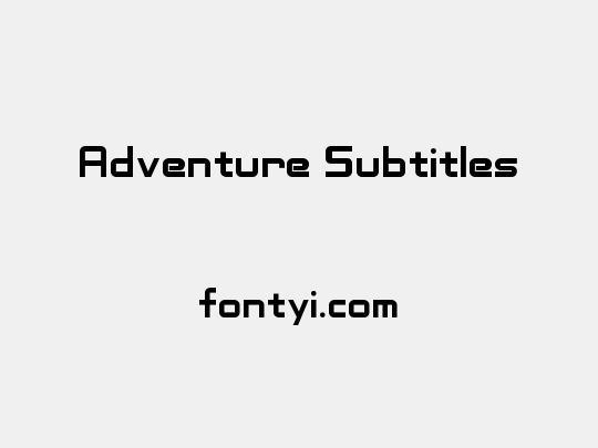 Adventure Subtitles