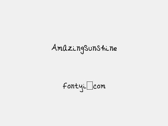 AmazingSunshine