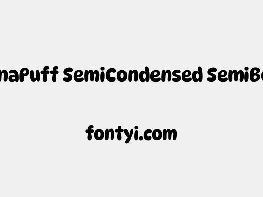 DynaPuff SemiCondensed SemiBold