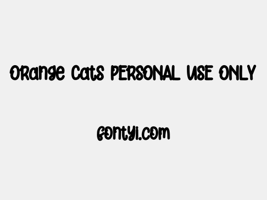 Orange Cats PERSONAL USE ONLY