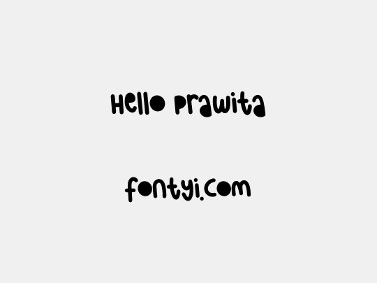 Hello Prawita