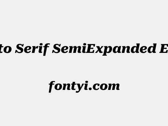 Roboto Serif SemiExpanded ExtraBold