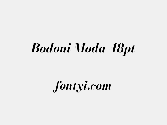Bodoni Moda 48pt