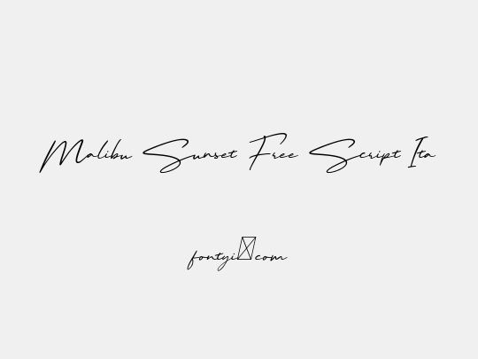 Malibu Sunset Free Script Ita