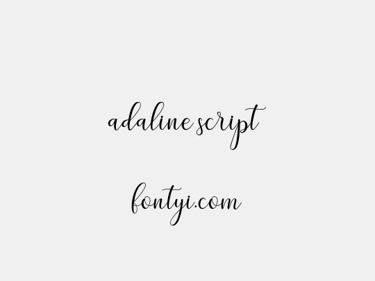 adaline script