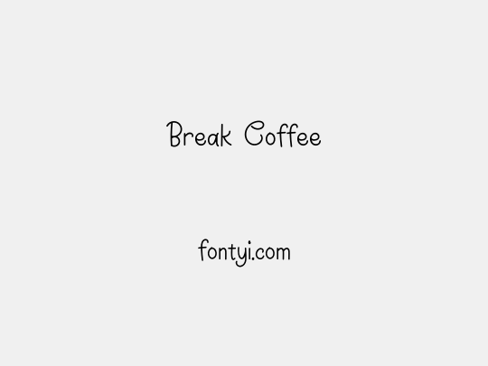 Break Coffee