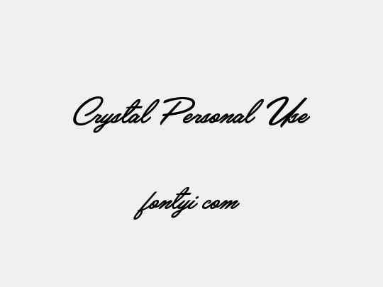 Crystal Personal Use