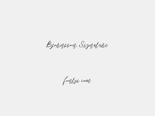 Bjornsson Signature