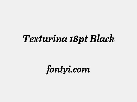 Texturina 18pt Black