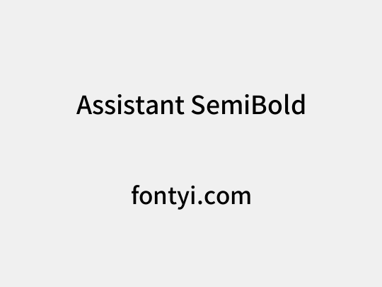 Assistant SemiBold