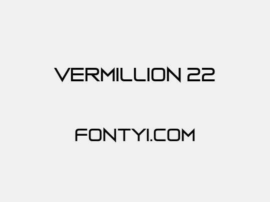 Vermillion 22