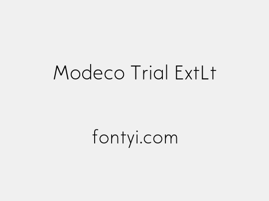 Modeco Trial ExtLt